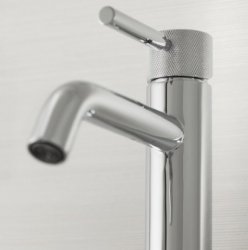 Vado Origins Slimline Mono Basin Mixer with Knurled Handle & Universal Waste