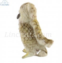 Soft Toy Bird of Prey, Screech Owl by Hansa (12cm) 5806