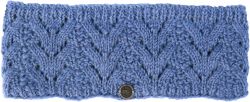 Pure Wool Hand knit - fir stitch headband - lavender