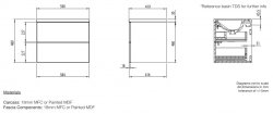Tavistock Cadence 600mm Wall Mounted Vanity Unit - Tundra Wood