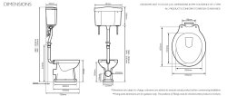 Tavistock Vitoria High Level Toilet & Cistern with Pipe Kit