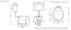Tavistock Vitoria Low Level Toilet & Cistern with Pipe Kit