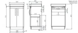 Tavistock Compass 500mm Freestanding Unit and Basin - Gloss Light Grey