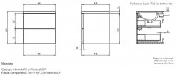 Tavistock Cadence Gloss Spruce 500mm Wall Mounted Unit & Basin