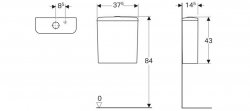 Geberit Smyle Floorstanding Rimless Close Coupled Toilet