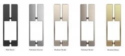 Roman Liberty 8mm Hinged Door with Two In-Line Panels 1400mm (Alcove Fitting)