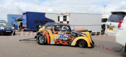Personalised Outlaw Anglia Drag Racing A5 Birthday Card by LDA. Flyin' Fyfer
