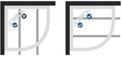 Kudos Connect 2 Slate 1000mm Quadrant Shower Tray