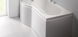 Carron Arc 1700 x 700/850mm Left Hand Acrylic Shower Bath