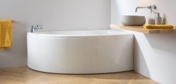 Carron Dove 1500 x 950mm Left Hand Carronite Corner Bath