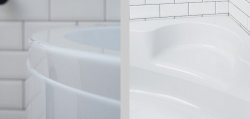 Carron Monarch 1300 x 1300mm Carronite Corner Bath