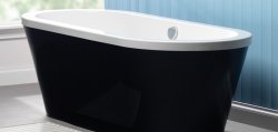 Carron Halcyon Oval 1750 x 800mm Carronite Freestanding Bath with Overflow