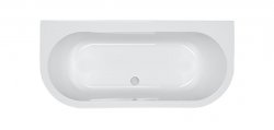 Carron Halcyon D-Shaped 1750 x 800mm Carronite Freestanding Bath