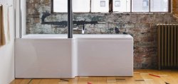 Carron Quantum 1700 x 700/850mm Right Hand Acrylic Shower Bath