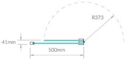 Kudos 2 Panel In-Fold Bath Screen (6mm Glass)