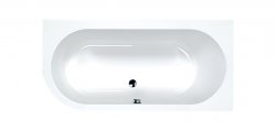 Carron Status 1700 x 725mm Left Hand Asymmetric Carronite Bath