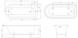 BC Designs Traditional Mistley 1500mm Bath
