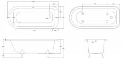 BC Designs Traditional Mistley 1700mm Bath
