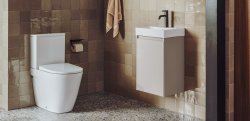 Roca Ona Close-Coupled Rimless Toilet - Supraglaze