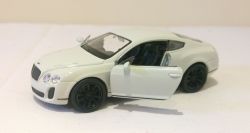 Bentley Continental Supersports White Die Cast Scale Model Car 1:38