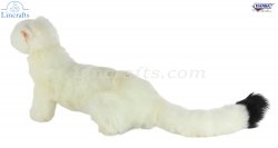 Soft Toy White Ferret Standing by Hansa (17cm.H) 7321