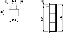 Laufen Base Open Element with Mirror