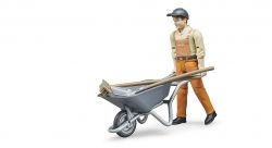 Municipal Worker Figure & Accessories Play Set - Bruder 62130 Scale 1:16