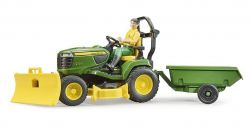 John Deere X949 Lawnmower Tractor & Figure - Bruder 62104 Scale 1:16