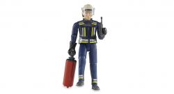 Fireman Figure & Accessories - Bruder 60100 Scale 1:16
