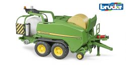 John Deere C441R Round Baler with Wrapper- Bruder 02032 Scale 1:16
