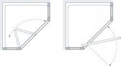 Lakes Framed Pentagon Bi-Fold Door