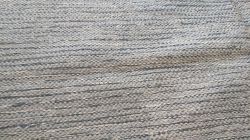Large Grey Handloomed Natural Recycled Yarn Rug - 180cm x 245cm 