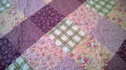 Shabby Chic Patchwork Bedroom Bedspread Quilt Throw Double