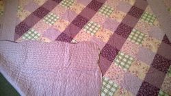 Shabby Chic Patchwork Bedroom Bedspread Quilt Throw Double