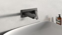 Ideal Standard Ceraplan Silk Black Wall Mounted Basin Mixer