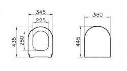 Vitra Integra Comfort Height Rimless Close Coupled Toilet (Closed Back)