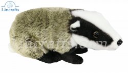 Soft Toy Badger by Living Nature (30cm) AN58