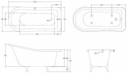 BC Designs Traditional Fordham 1500mm Bath