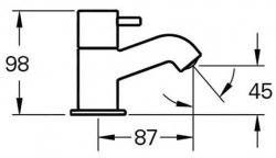 Vitra Minimax S Bath Pillar Taps