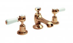 BC Designs Victrion Lever 3 Hole Basin Mixer