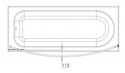 Roman Lumin8 Mini Fixed Bath Screen