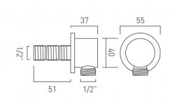 Vado Elements Wall Outlet