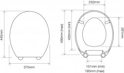 Tavistock Aspire Gloss White Toilet Seat