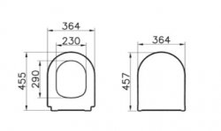 Vitra Integra Back to Wall Rimless WC