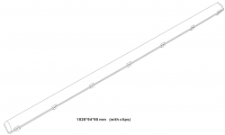Knightsbridge 230V IP65 6ft 33W Single LED Non-Corrosive Emergency (TRLED16EM)