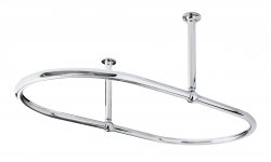 Bayswater 1110 x 610 x 320mm Chrome Cicero Shower Ring