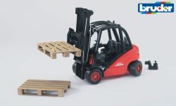 Linde Forklift With Pallets - Bruder 02511 Scale 1:16