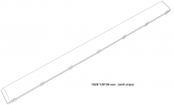 Knightsbridge 230V IP65 6ft 69W Twin LED Non-Corrosive Emergency (TRLED26EM)