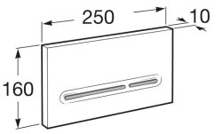 Roca PL5 White Dual Flush Plate