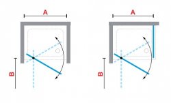 Novellini Kuadra 2.0 G Pivot Shower Door